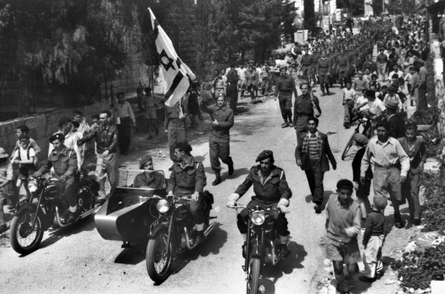 Integrantes del Haganá en Jerusalén en abril de 1948 Credit Israeli Government Press Office, via Getty Images