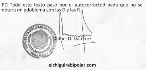 ¡Ameisin!… El Chigüire Bipolar reveló la verdadera carta de renuncia de Rafael Ramírez