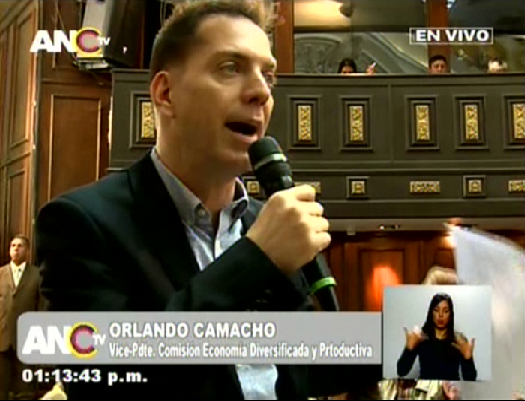 Foto: Orlando Camacho, constituyente / ANC tv 