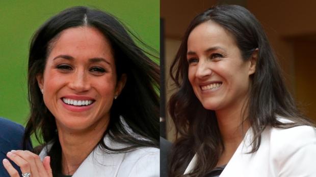 A la izquierda, Meghan Markle; a la derecha, Begoña Villacís - ABC