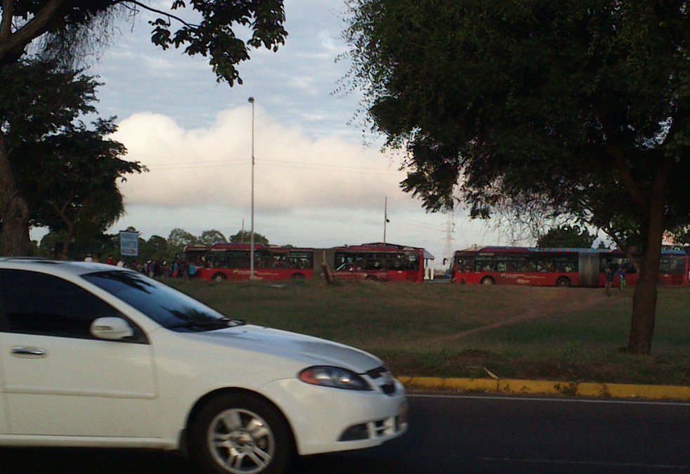 Protesta en San Félix por falta de transporte #16Ene