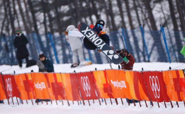 Snowboarding - Pyeongchang 2018 Winter Olympics - Men's Halfpipe Finals - Phoenix Snow Park – Pyeongchang, South Korea – February 14, 2018 - Yuto Totsuka of Japan competes. REUTERS/Issei Kato