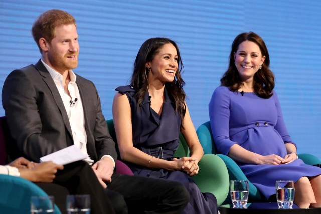 Britain's Prince Harry, his fiancee Meghan Markle and Catherine, Duchess of Cambridge attend the first annual Royal Foundation Forum held at Aviva in London, February 28, 2018 . REUTERS/Chris Jackson/Pool