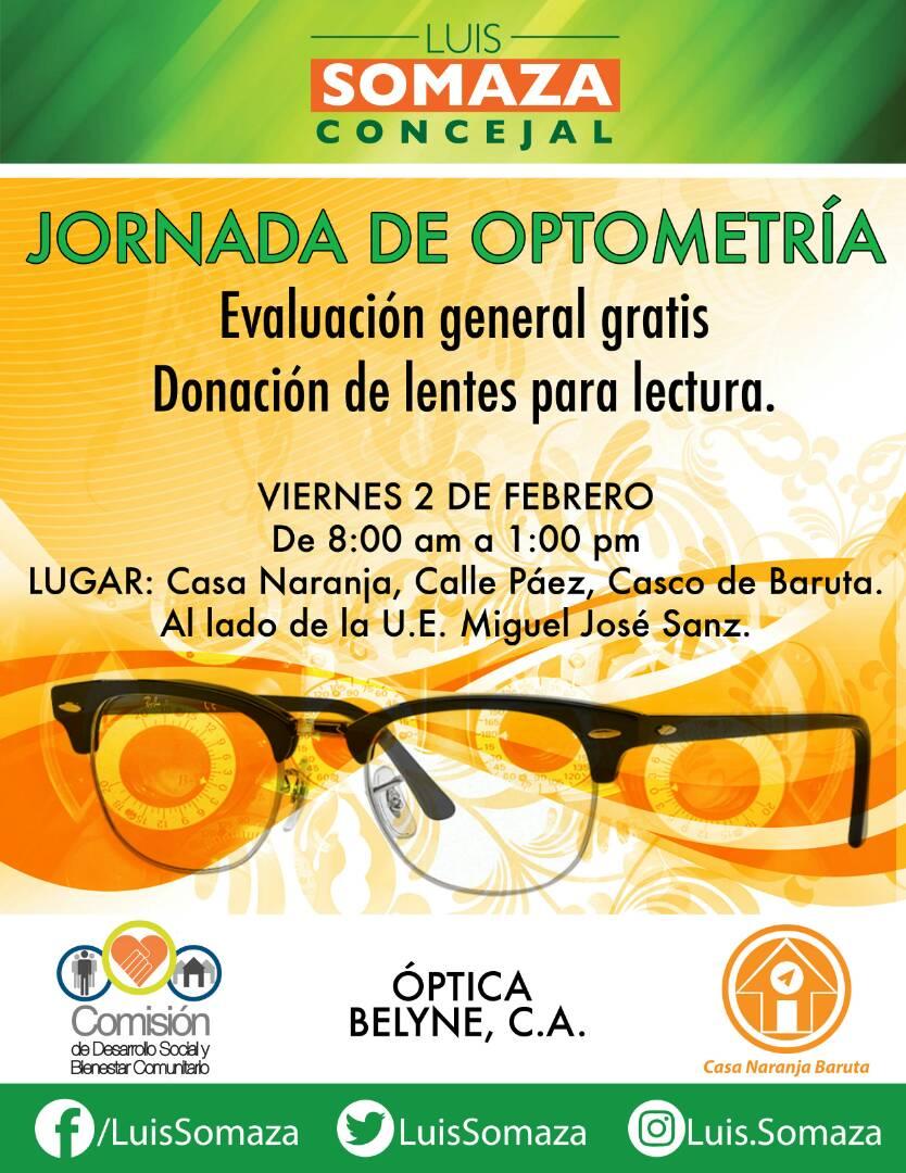Comisión de Desarrollo Social llevará jornada de optometría a los baruteños