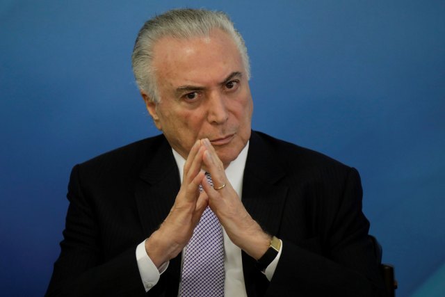 El presidente de Brasil, Michel Temer  REUTERS / Ueslei Marcelino