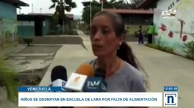 En Lara, los niños se desmayan en escuela por fallas en la alimentación (video)