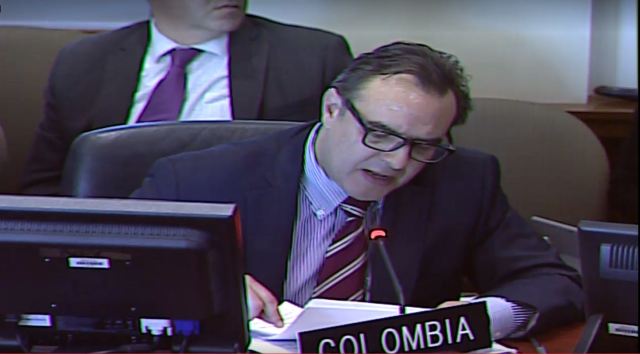 Álvaro Calderón, ministro consejero de la Misión de Colombia ante la OEA
