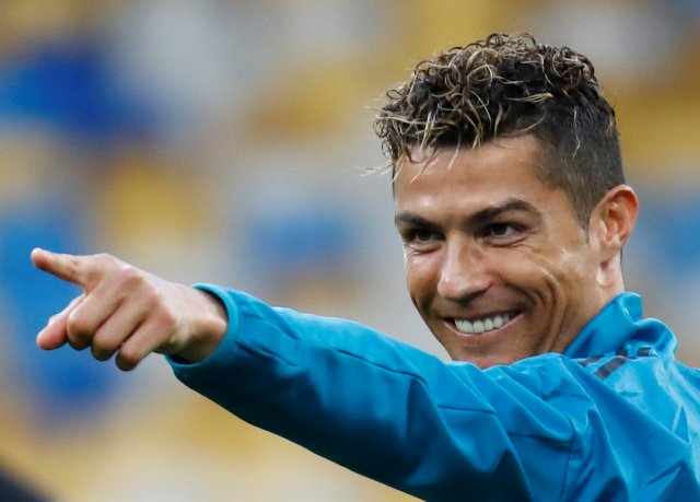 Soccer Football - Champions League Final - Real Madrid Training - NSC Olimpiyskiy Stadium, Kiev, Ukraine - May 25, 2018 Real Madrid's Cristiano Ronaldo during training REUTERS/Kai Pfaffenbach TPX IMAGES OF THE DAY