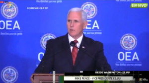 Completo. El discurso de Mike Pence sobre Venezuela en la OEA (Video traducido)