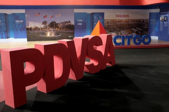 Los logos corporativos de la estatal venezolana PDVSA y Citgo Petroleum Corp en Caracas, Venezuela, Abril 30, 2018. REUTERS/Marco Bello