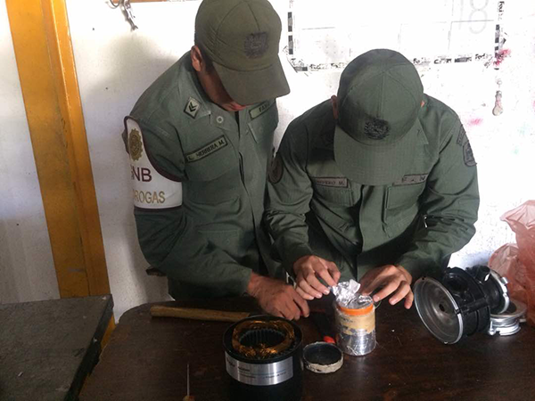 Hallan 687 gramos de coca en un triturador de basura que saldría de Venezuela a EEUU (Foto)