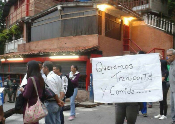 Protesta en Paracotos para exigir comida y transporte #2Jul (fotos)