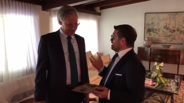 Lacava se reunió con embajador de Reino Unido en Venezuela este #18Sep (Video)