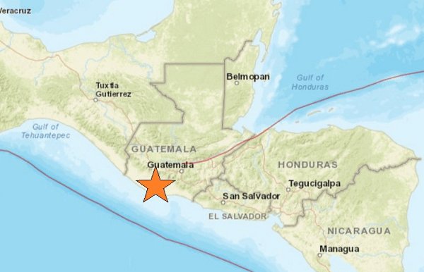 Sismo de 5,8 grados sacude Guatemala sin víctimas
