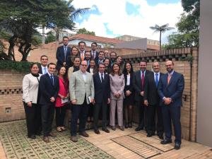 Borges sostuvo reunión con la vicepresidenta de Colombia y el expresidente español José María Aznar