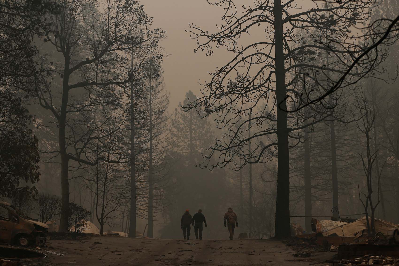 Al menos 23 muertos por incendios en California: Fuertes vientos podrían avivar las llamas (FOTOS)