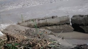 Muro de contención del Río Chama en Mérida a punto de colapsar (fotos)