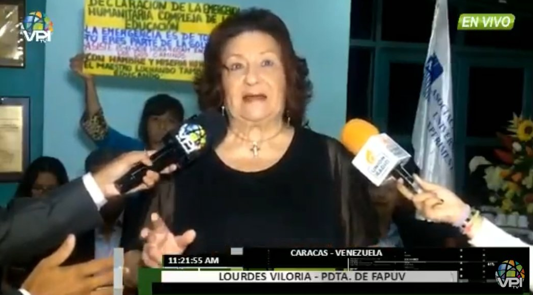 Fapuv mostrará a la comunidad internacional la realidad de la crisis del sector educativo venezolano (Video)