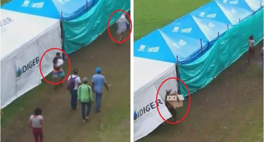 Venezolanos aprovecharon disturbios en campamento de refugiados en Colombia para robar comida (Video)