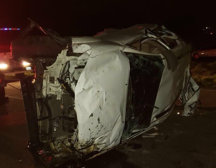 Saquearon la camioneta de José Castillo y Luis Valbuena después del accidente (Foto)