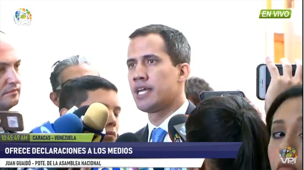 Guaidó: Hoy comenzaremos a darle forma a la transición ante este escenario inédito #8Ene