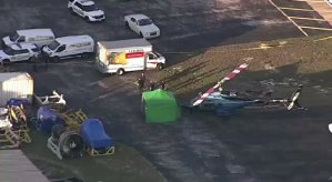 Un helicóptero decapitó a una persona en un aeropuerto de Florida (Video)