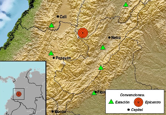Sismo de 4,7 sacude varias zonas de Colombia