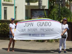 Venezolanos en Barbados también se unieron a la Guaidomanía (Fotos)