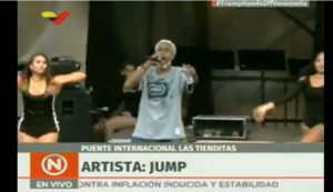 ¡BOOOOOMBA! Así reapareció Jump en el concierto chavista luego de 50 años perdido