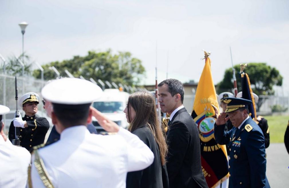En Video: Las primeras palabras de Guaidó en Ecuador, antes de su reunión con Lenín Moreno