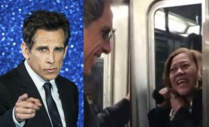 La reacción de una mujer latina al encontrarse a Ben Stiller en el metro (+Video)