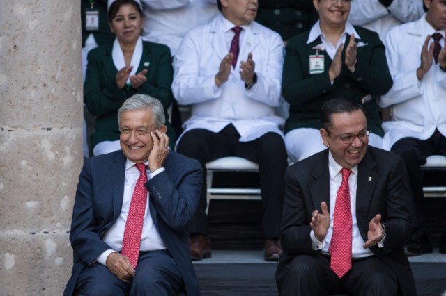  López Obrador y Martínez Cázares se hicieron aliados en 2018. Germán Martínez antes fue dirigente del PAN y secretario de la Función Pública con Felipe Calderón. (Cuartoscuro / Archivo)