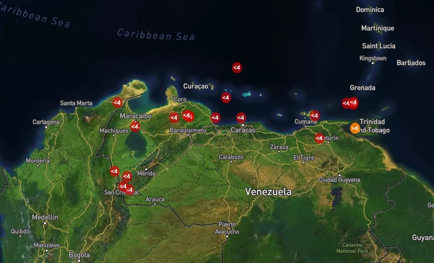 ¡Tiembla Tierra! Seis sismos de poca magnitud se registraron este fin de semana en cinco estados de Venezuela