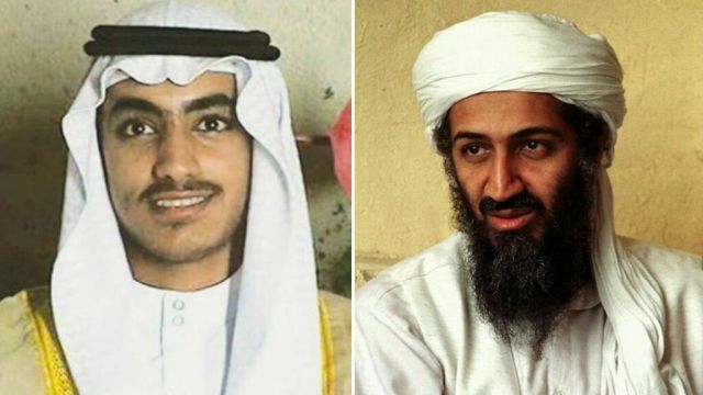 Bin Laden y su hijo. Imagen cortesía. 