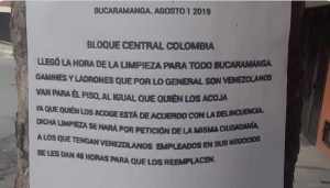Investigan panfletos amenazantes contra venezolanos en el noreste de Colombia