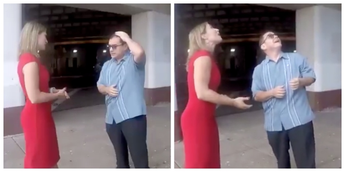 ¡KARMA! Paloma defecó sobre un político que se quejaba por la cantidad de excremento de aves (Video)