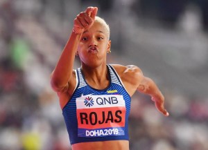 Yulimar Rojas supera su anterior récord en el mundial del Salto Triple en Doha