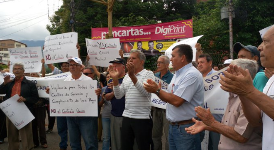 Trabajadores de Cantv en Táchira se cansaron de los sueldos de hambre y exigen aumento #15Oct  (FOTO)