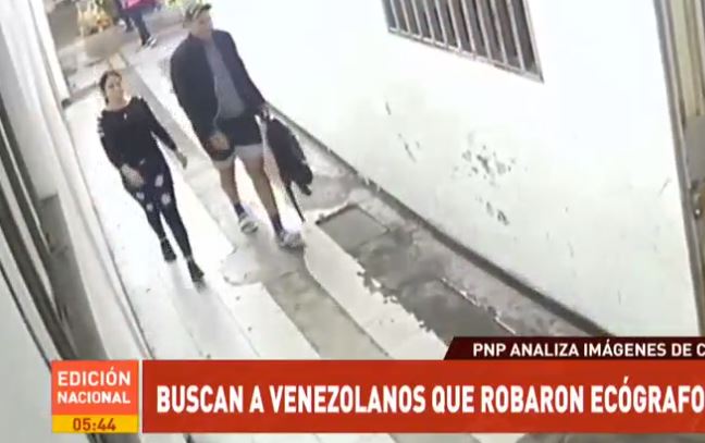 Policía busca a pareja venezolana que robaron un ecógrafo en Perú (Video)