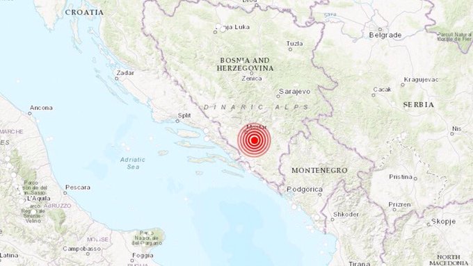 Sismo de magnitud 5,4 sacude el sur de Bosnia y Herzegovina sin causar víctimas