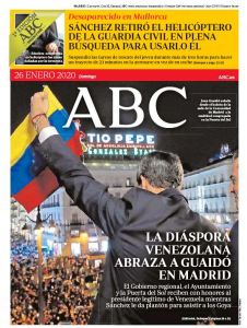 ABC: La diáspora venezolana abraza a Guaidó en Madrid