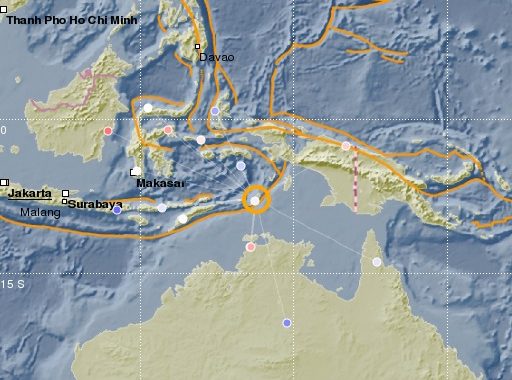 Terremoto de magnitud 5,9 sacude la isla de Jamdena en Indonesia