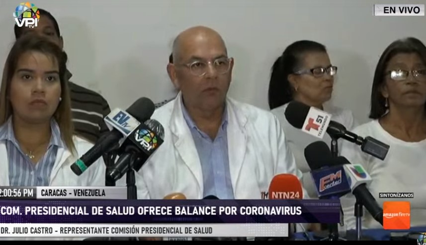 Comisión presidencial de Salud presentó balance sobre brote del coronavirus en Venezuela