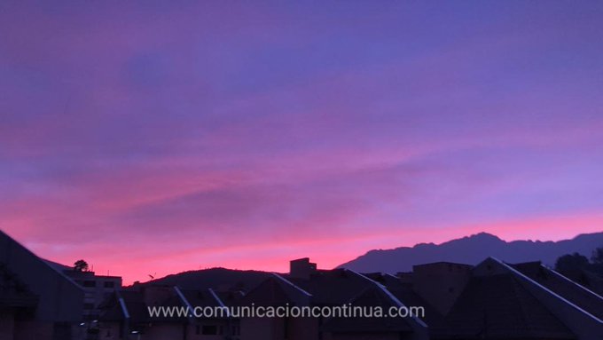 LA FOTO: El increíble cielo morado que ha cautivado a los merideños este Miércoles Santo #8Abr