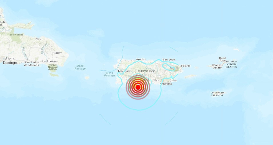 Temblor de 5,5 sacude a Puerto Rico y provoca cortes de luz