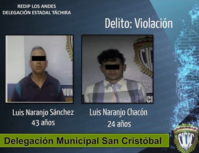 Detienen a padre e hijo por abusar de 2 niños en Táchira