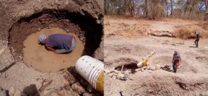 Cronica.Uno: En el sur de Aragua la gente busca agua debajo de la tierra