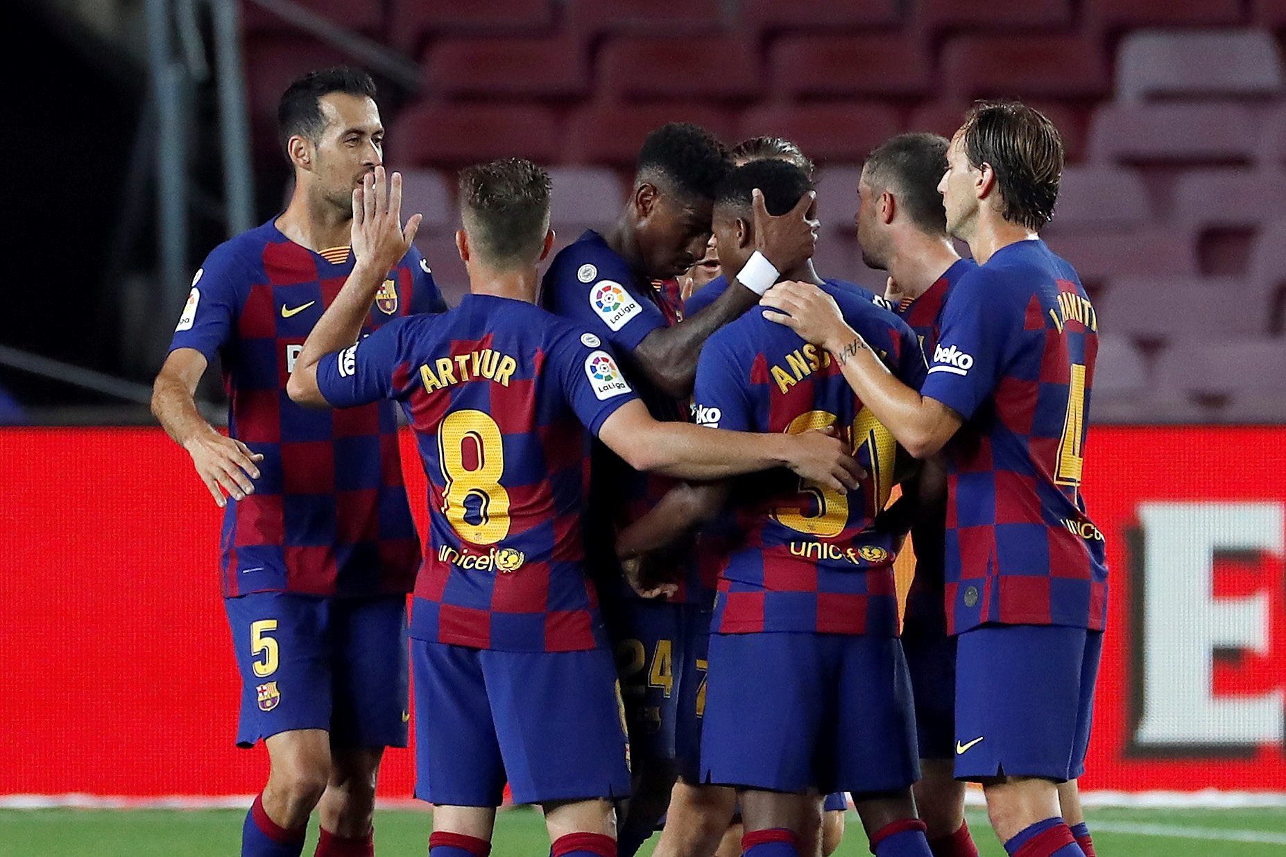 Ansu Fati y Messi sellaron victoria del Barcelona ante Leganés