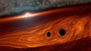 Astrónomos registraron el destello de luz emitido por la colisión de dos agujeros negros