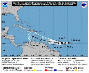 Se forma la tormenta tropical Gonzalo y avanza hacia el Caribe; afectará las costas de Venezuela